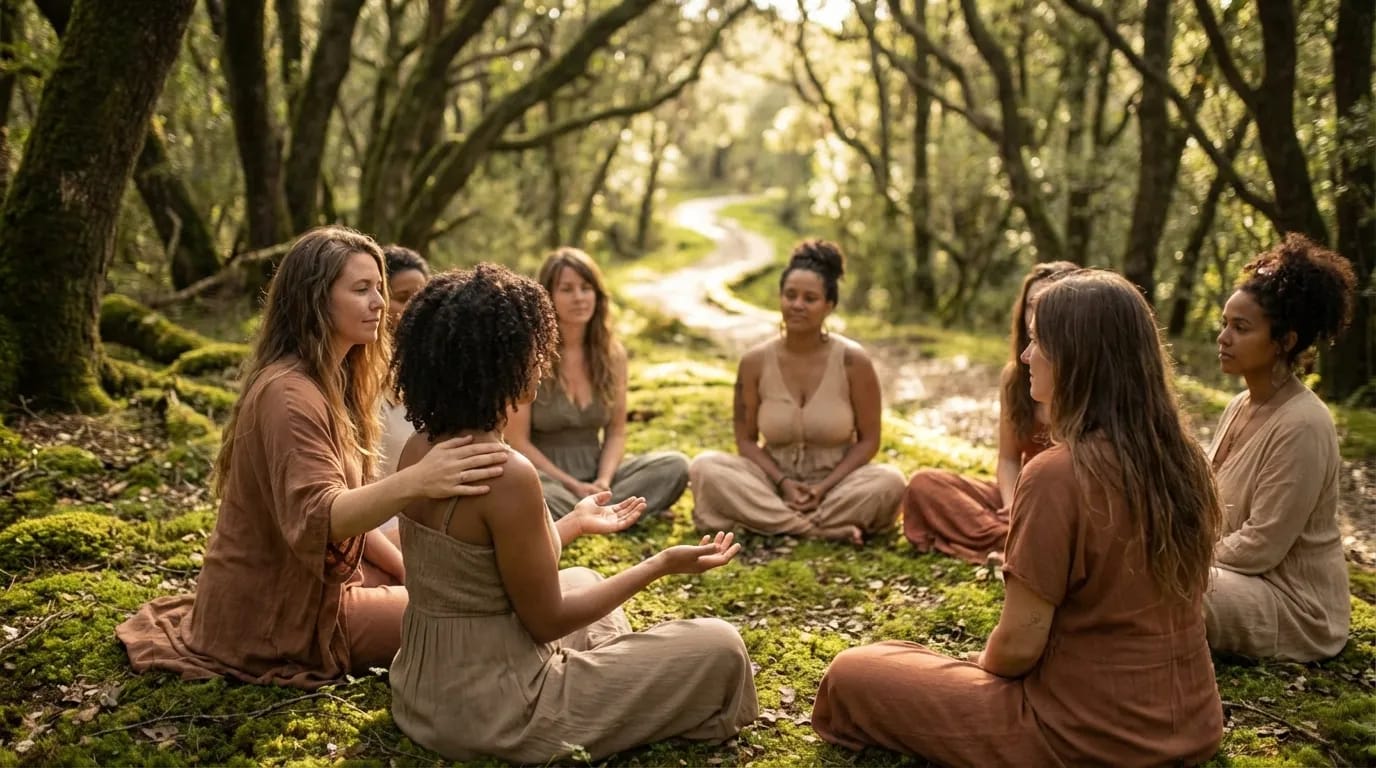 women in nature
